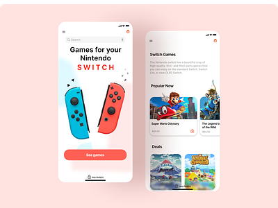 Mobile app design for a game store app design game gaming product design ui user experience design ux