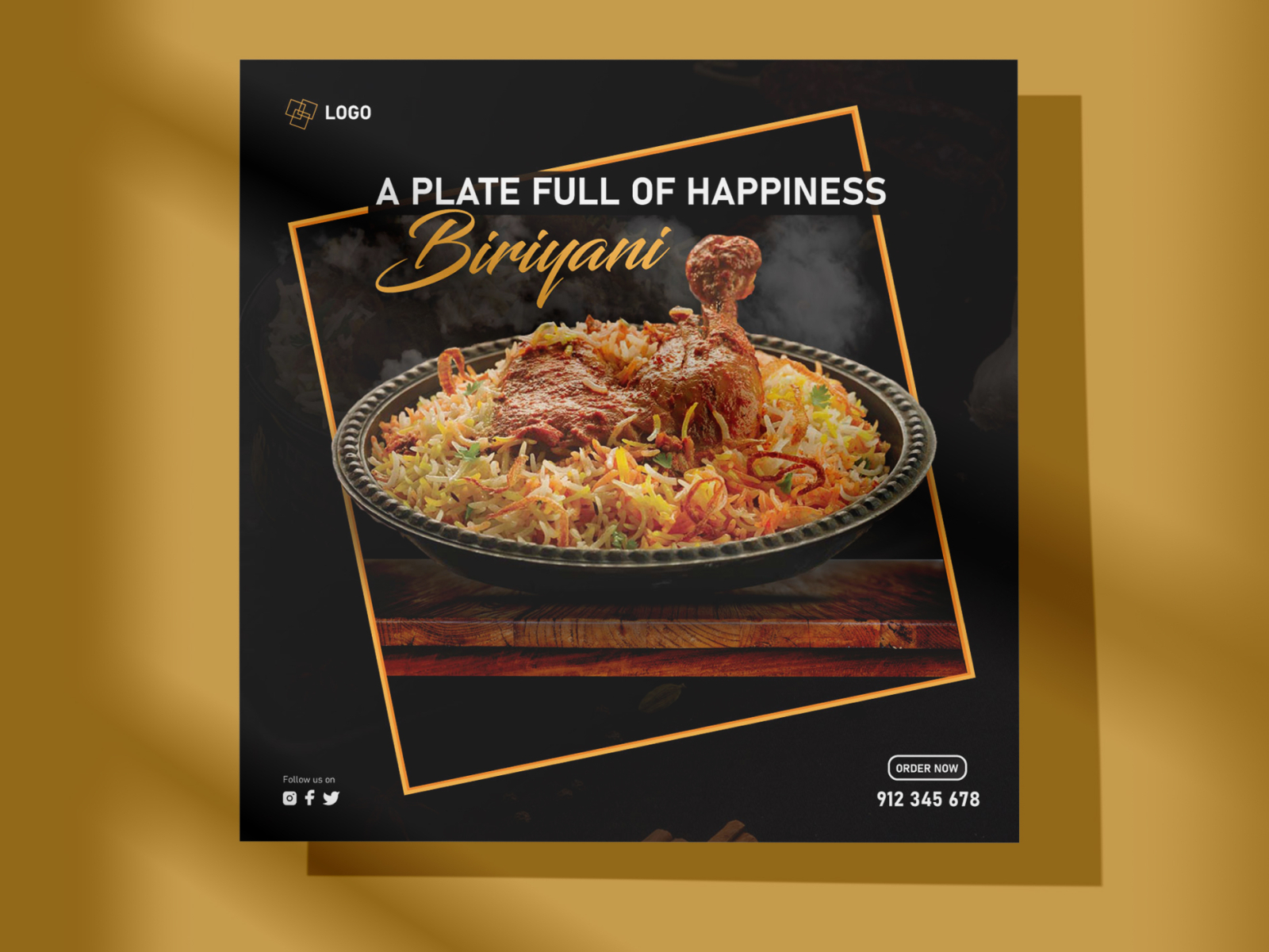 Biriyani Social Media Post By Saoda Sanjana On Dribbble