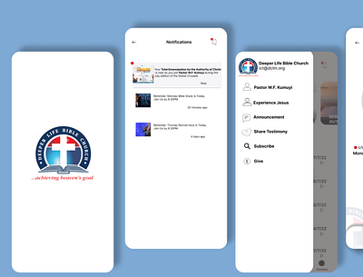 Deeper Life Radio App Redesign.