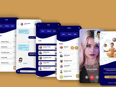 Hi - Chat Screen Powered by Tomio productdesigns ui ux