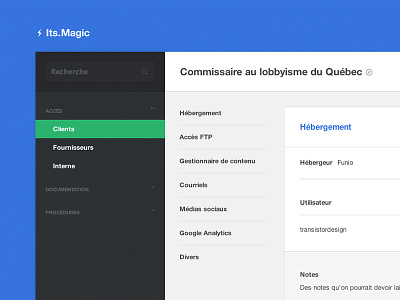 Its.Magic - Another information management tool clean entypo flat icons input menu nav tables toggle ui ux web