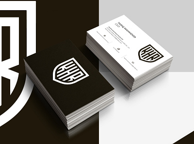 KHR biz card branding business card graphic design logo typography