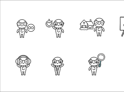 ICON SET app design doodle art graphic design icon set icons illustration ui ux vector