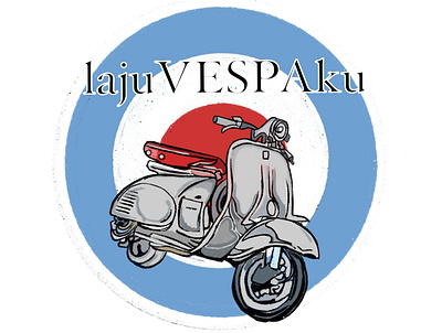 Laju vespa branding design graphic design illustration logo tshirt vector