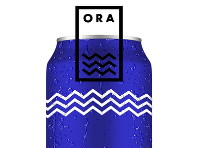 Mineral Water Ora blue bold branding minimalism simplicity water