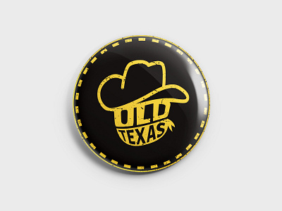 Oldtexas Button Dribbble bold brand button cowboy identity illustration logo oldtexas pin it texas western