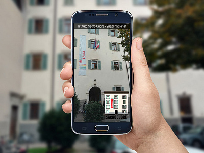 Sacro Cuore | Snapchat Filter illustration mobile snapchat snapchatfilter socialmedia town