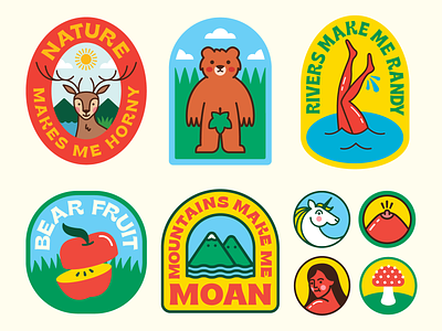 NATURE STICKERS by Damian Orellana on Dribbble