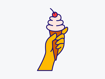 Ice Cream for Liberty 2d branding brooklyn city design flat food graphic design ice ice cream icon illustration illustrator logo new york city nyc statue of liberty ui ux vector