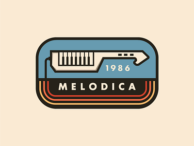 Melodica 1986 1986 branding dailylogochallenge illustration melodica music musiclogo piano