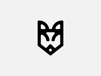 Foxy Grandpa black dailylogo dailylogochallenge fox foxlogo grey icon logo mark