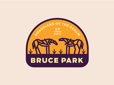 Bruce Park 2d badge branding daily dailylogochallenge design flat illustration logo vector