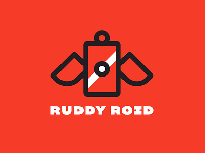 Ruddy Roid 2d branding camera daily dailylogochallenge design flat illustration logo red vector white