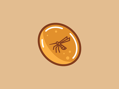 Amber Park 2d amber badge branding dailylogochallenge design flat icon illustration logo mosquito vector