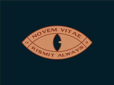 Novem Vitae Oculus 2d badge branding design eye flat graphic design icon icons illustration logo patch vector