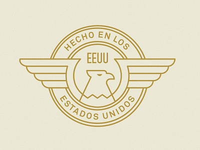 Hecho en los Estados Unidos Badge