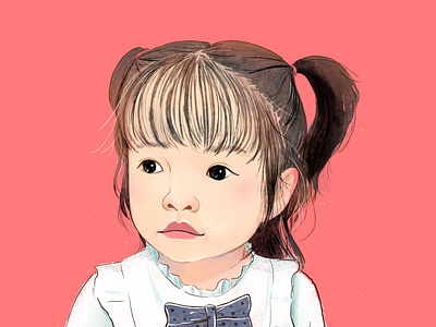 A little girl of Trinh brother