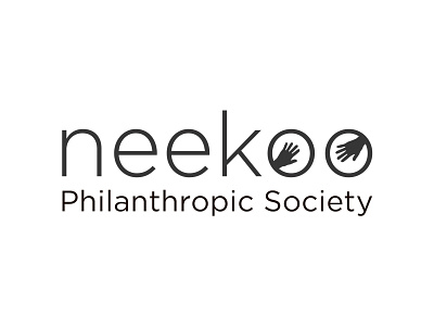 Neekoo branding charity design fundraising graphic design hands iran logo persian society type typography