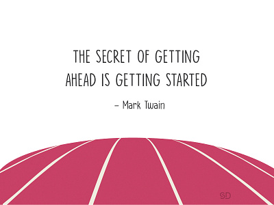 Artboard 21 dribbble getting started graphic illustration quote quotes running track secret track