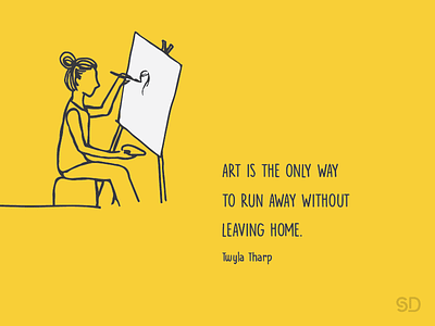 Art Quote art drawing home illustration painting quote twylatharp yellow
