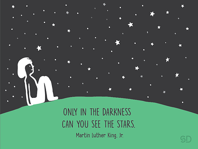 Stars creativequotes darkness graphic green illustration night quotes see star stars vectorgraphic