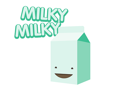 Milky Milky app carton imessage milk stickers tea