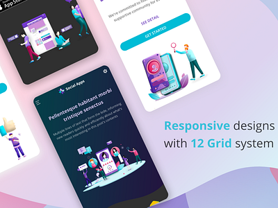 Responsive Landing Page Screen