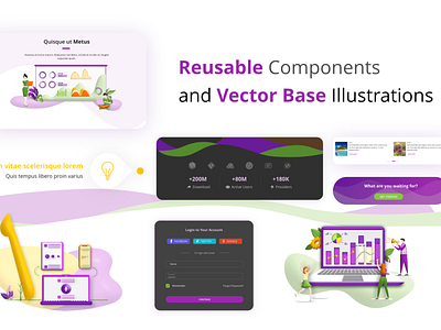 3D UI Components 3d application apps character components figma homepage html illustration landing page management marketing saas software team work ui vector work