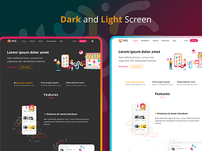 Dark and Light Landing Page 3d apps buy dark mode dark ui figma homepage html illustration landing page light ui marketplace retail sale shop single page website