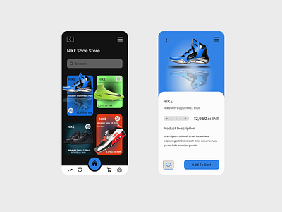 Shoe App Design app design ui