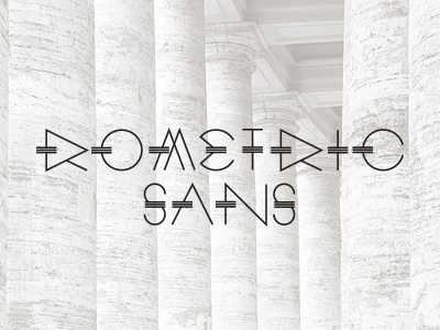 Rometric Sans ~ Geometric Typeface ~ font geometric minimal modern roman sans serif type typography