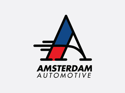 Amsterdam Automotive Brand Identity auto brand brand identity branding geometric logo logotype minmal typography