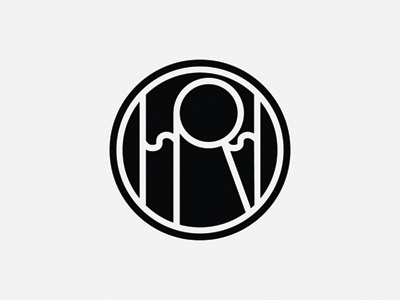 Ruffhouse Crew Monogram branding dj geometric logo minimal monogram rh