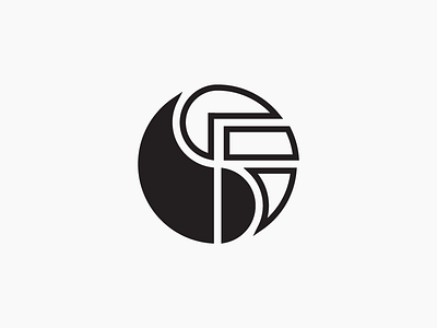 S&F Monogram bold brand branding design geometric graphic graphic design logo minimal monogram sf monogram