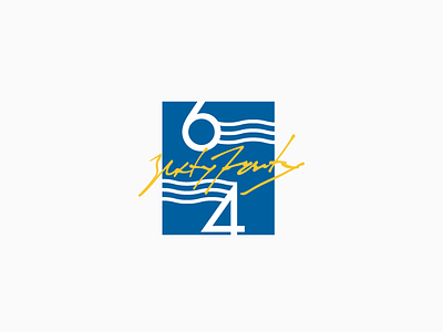 Geometric / Nautica 60/40 80s 90s art deco blue branding corona geometric logo logotype miami minimal yellow