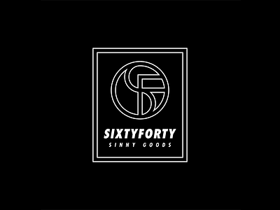 Sf Monogram design geometric lettering logo logo design modern monochrome monogram sixty forty swiss type typography