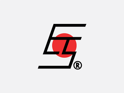 Japanese Es Monogram brand branding geometric graphic logo minimal minimalism modern monogram