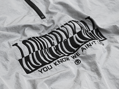 Embroidered Type design fashion fashion design geometric graphic design minimal streetwear typography wavy