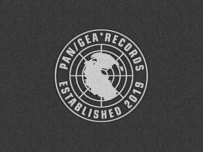 PAN/GEA records branding logo logo design minimal patch