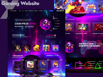 Gaming Website Landing Page 🎮