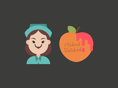 Ratched blood cute fanart flat halloween mildred ratched peach ratched ryan murphy sarah paulson vector