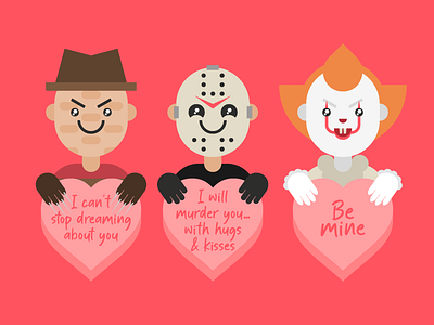 Valentine horror characters