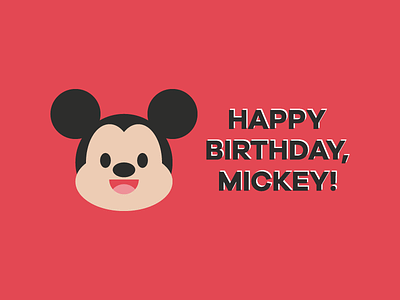 Mickey 90 cute disney flat happy birthday mickey mickey mouse mouse vector walt disney
