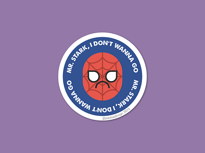 Avengers Sticker #3 avengers cute endgame flat infinity gauntlet marvel peter parker spiderman sticker vector