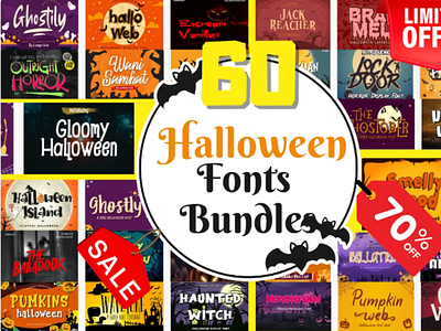 Halloween Fonts Bundle - Scary Fonts halloween fonts