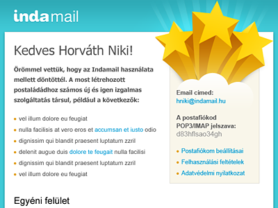 Indamail welcome email email greeting inda mail newsletter user welcome