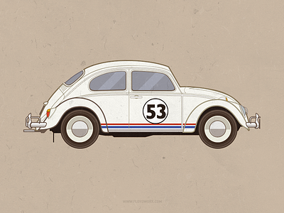 Herbie - infographic element car herbie infographics movie volkswagen