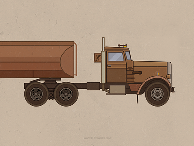 Duel truck - infographic element