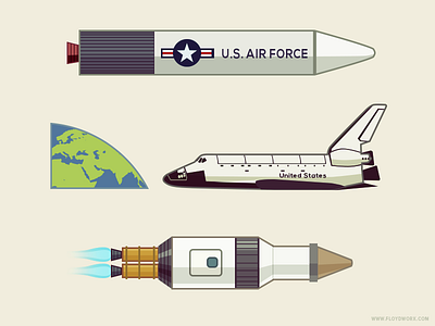 Infographic elements element flat infographic rocket shuttle simple space