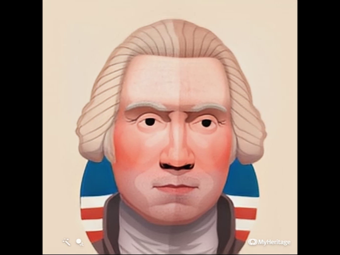 George Washington animated portrait ai character deep learning deepfake design face head illustration portrait president
